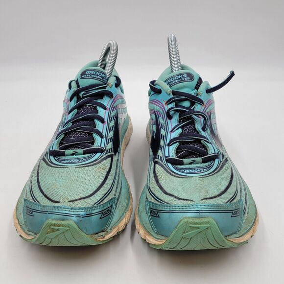 Brooks Glycerin 15 Womens Aqua Blue Size 10 B Running Shoes 1202471B476 READ - Picture 2 of 12